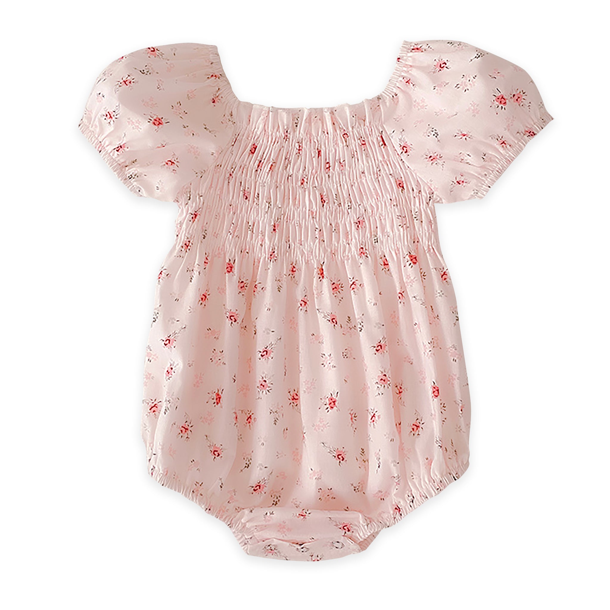 Blossom Rose Smocked Bubble Romper
