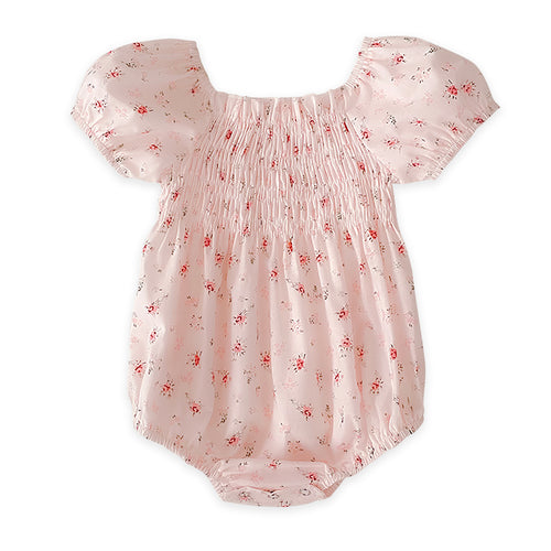 Blossom Rose Smocked Bubble Romper