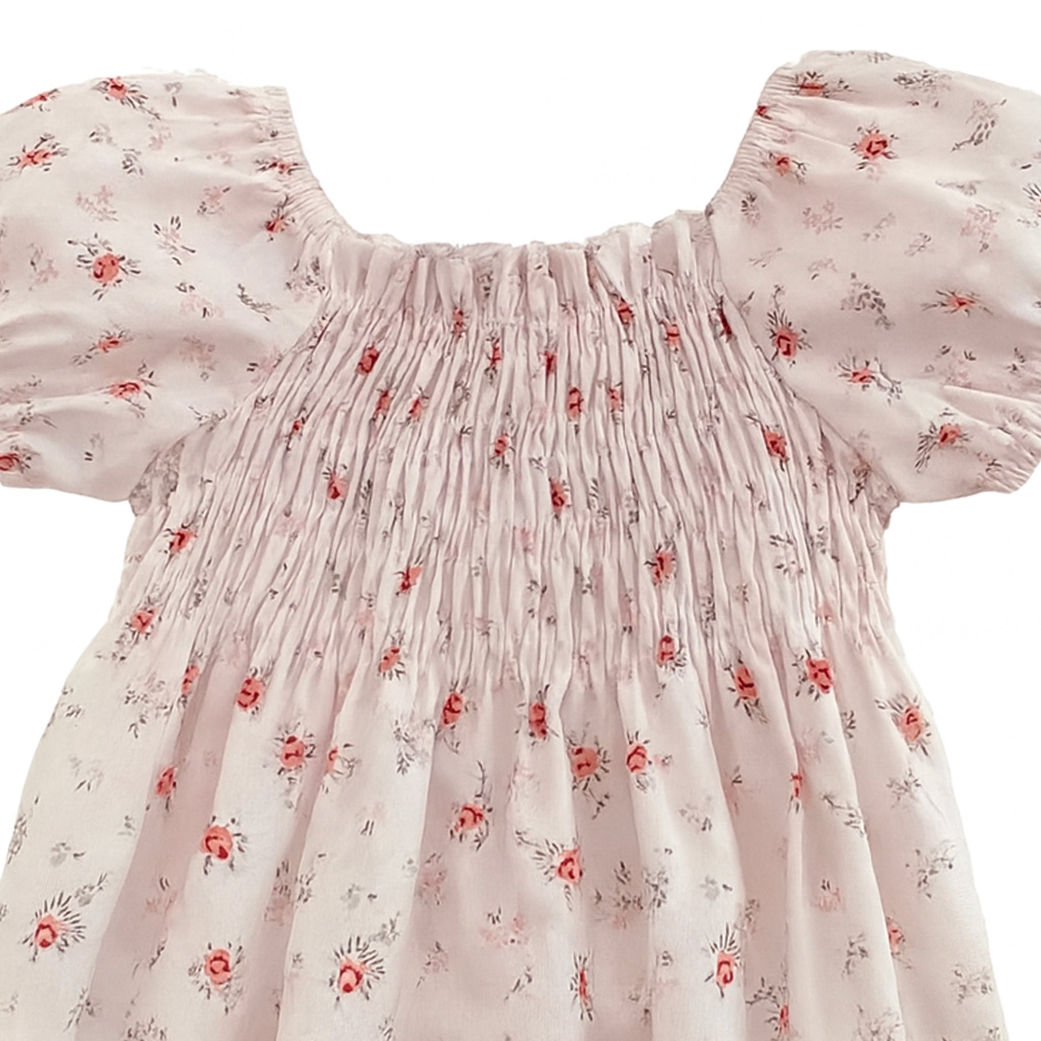Blossom Rose Smocked Bubble Romper