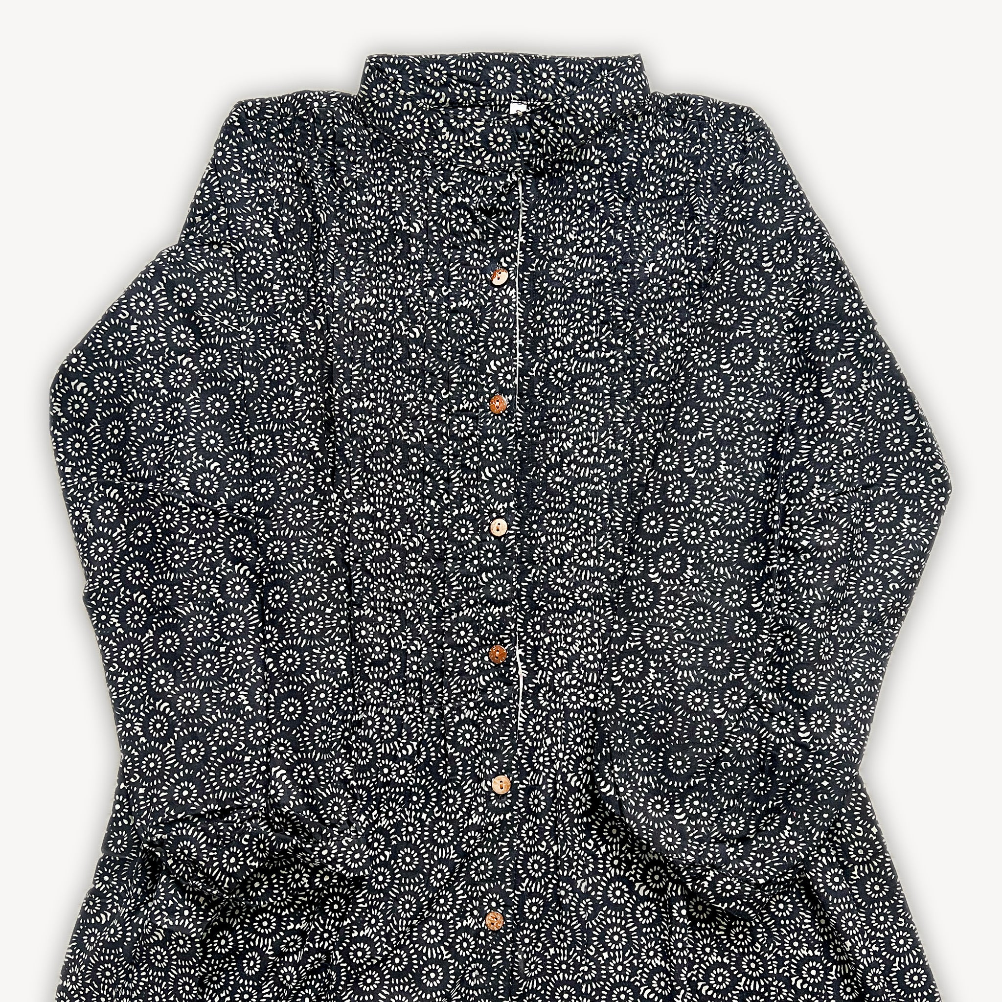 Black and Bloom Pleated Maxi Dress