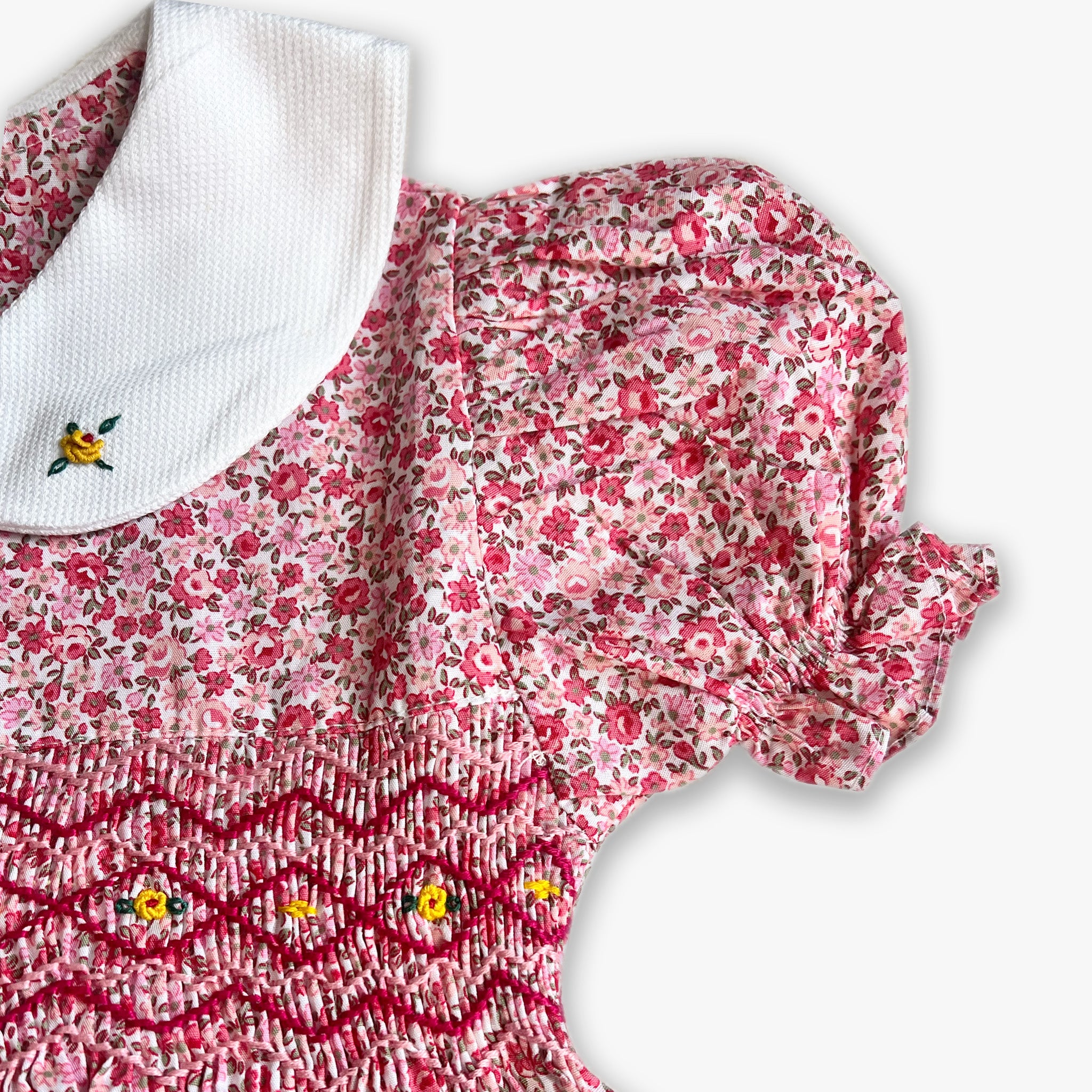 Pink Garden Smocked Dress