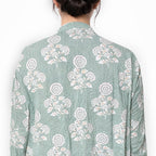 Mint Flora Smocked Dress