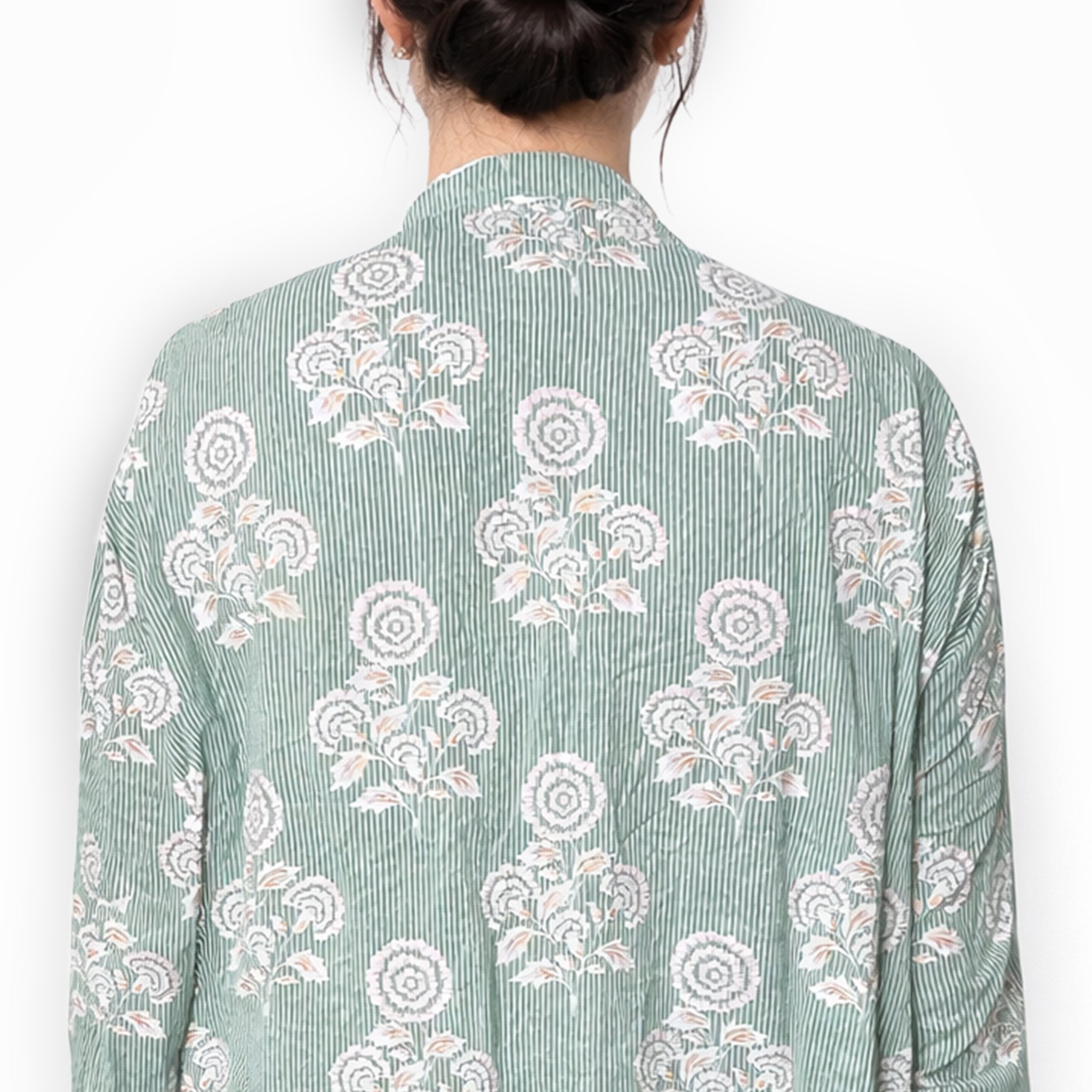 Mint Flora Smocked Dress