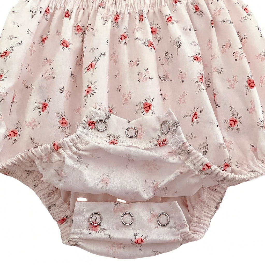 Blossom Rose Smocked Bubble Romper