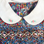 Blueberry Bloom  Smocked Dress