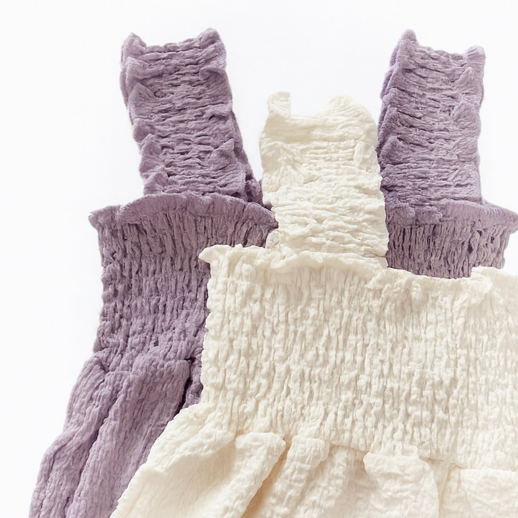 Smocked Strap Bubble Romper & Bow Set