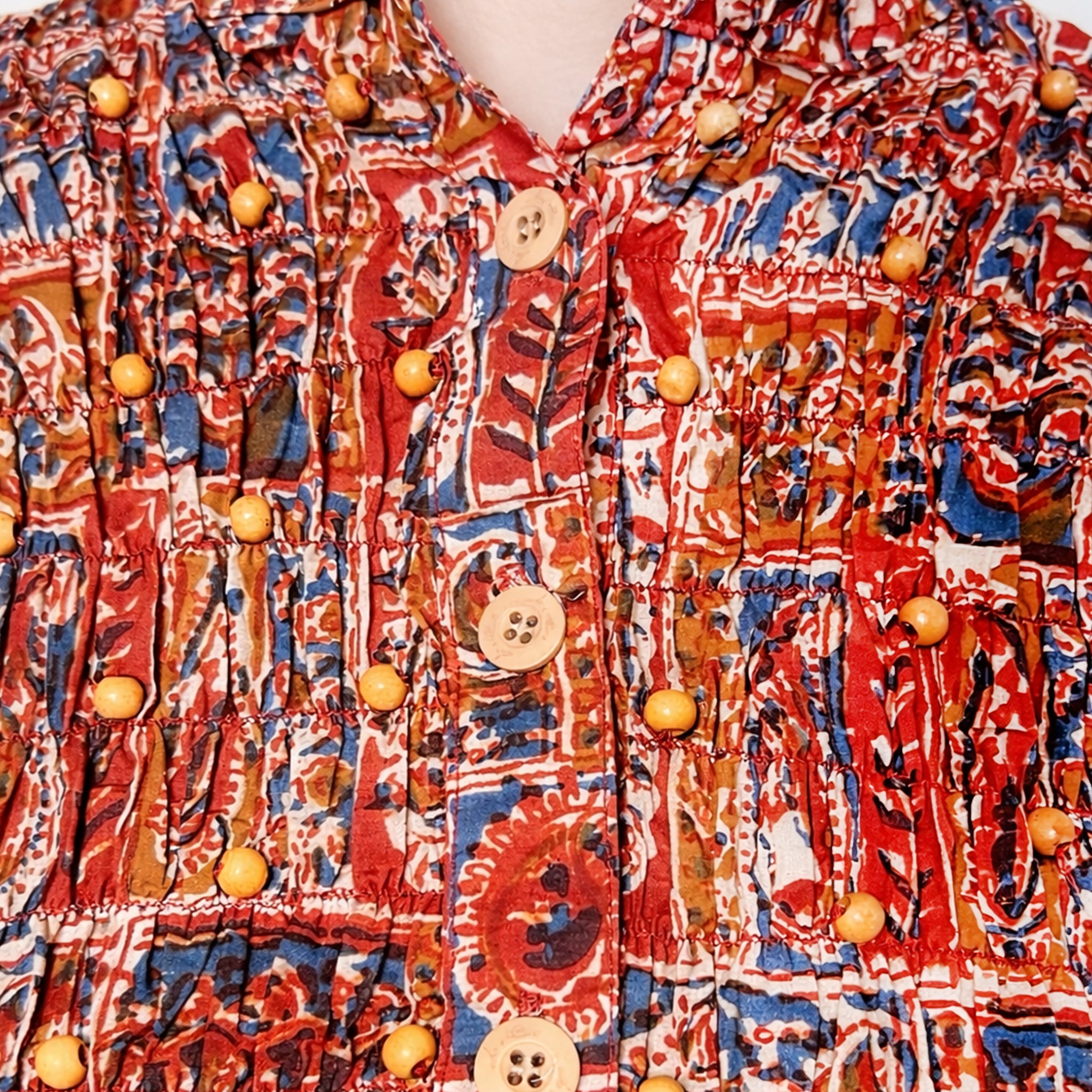 Kalamkari Muse Smocked Dress