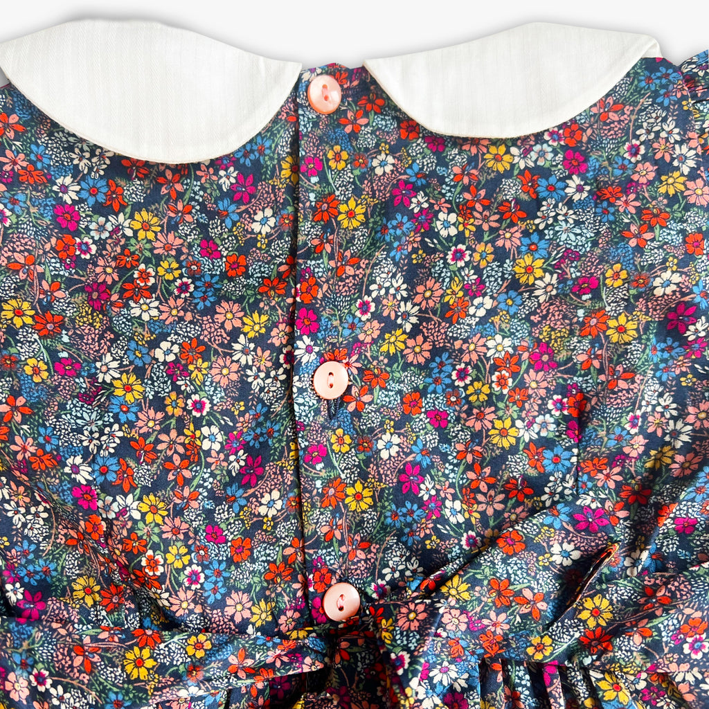 Blueberry Bloom  Smocked Dress