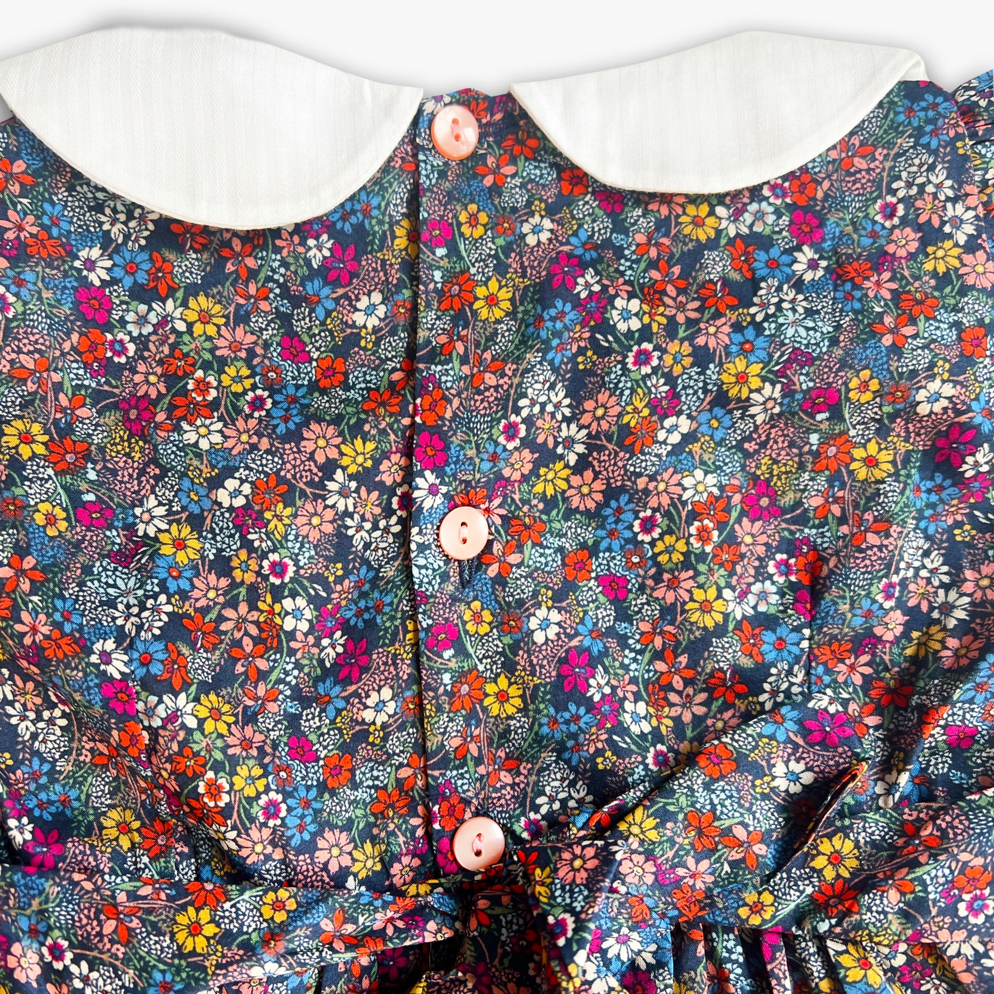 Blueberry Bloom  Smocked Dress