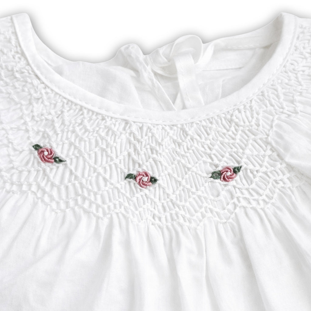 Angel Bloom Smocked Dress