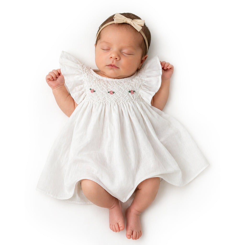 Angel Bloom Smocked Dress