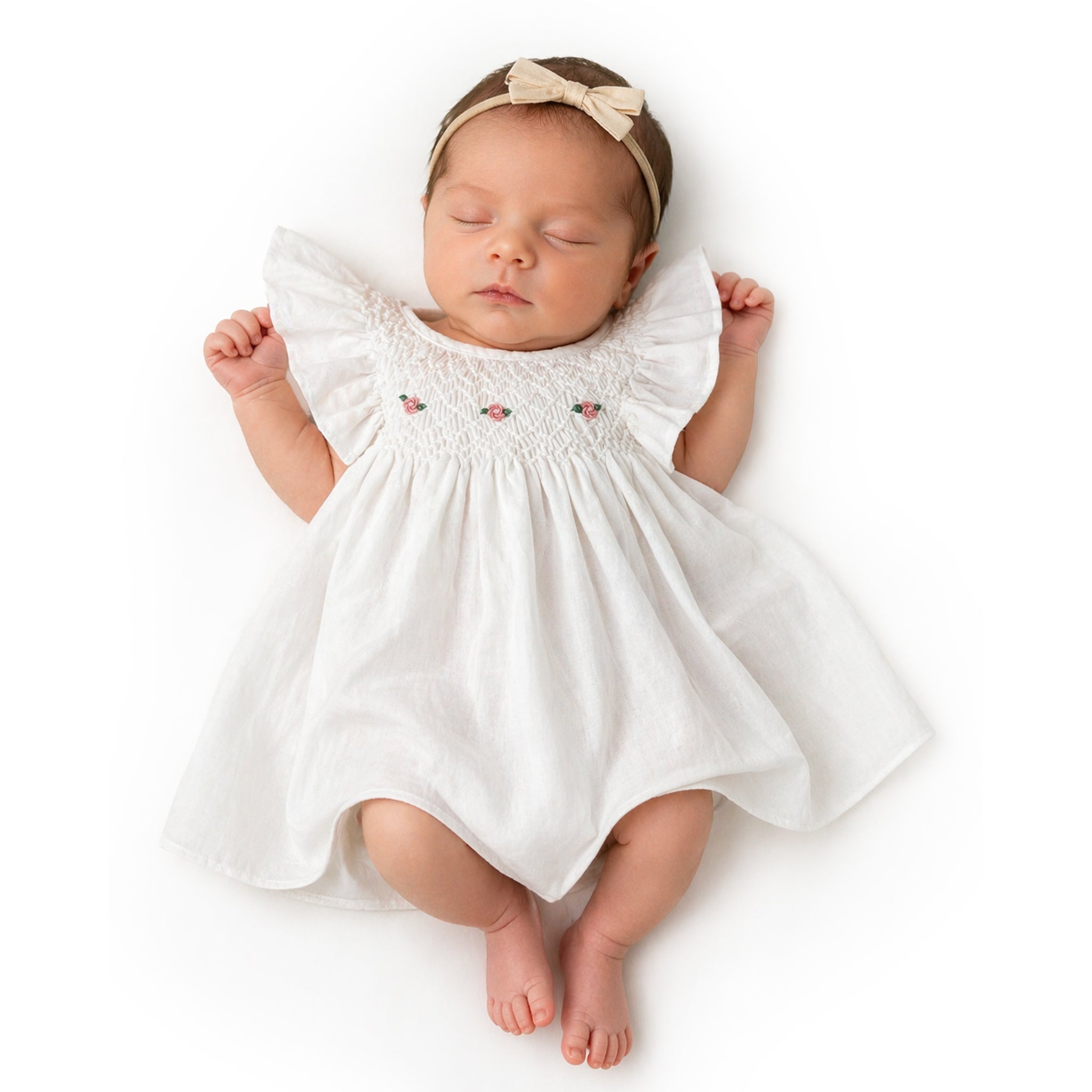 Angel Bloom Smocked Dress