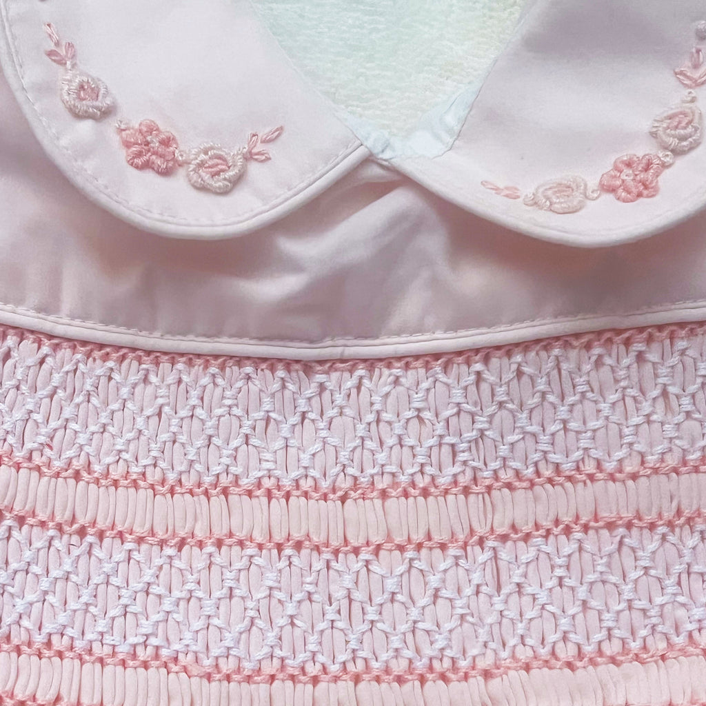 Blush Pink Hand Smocked Dress