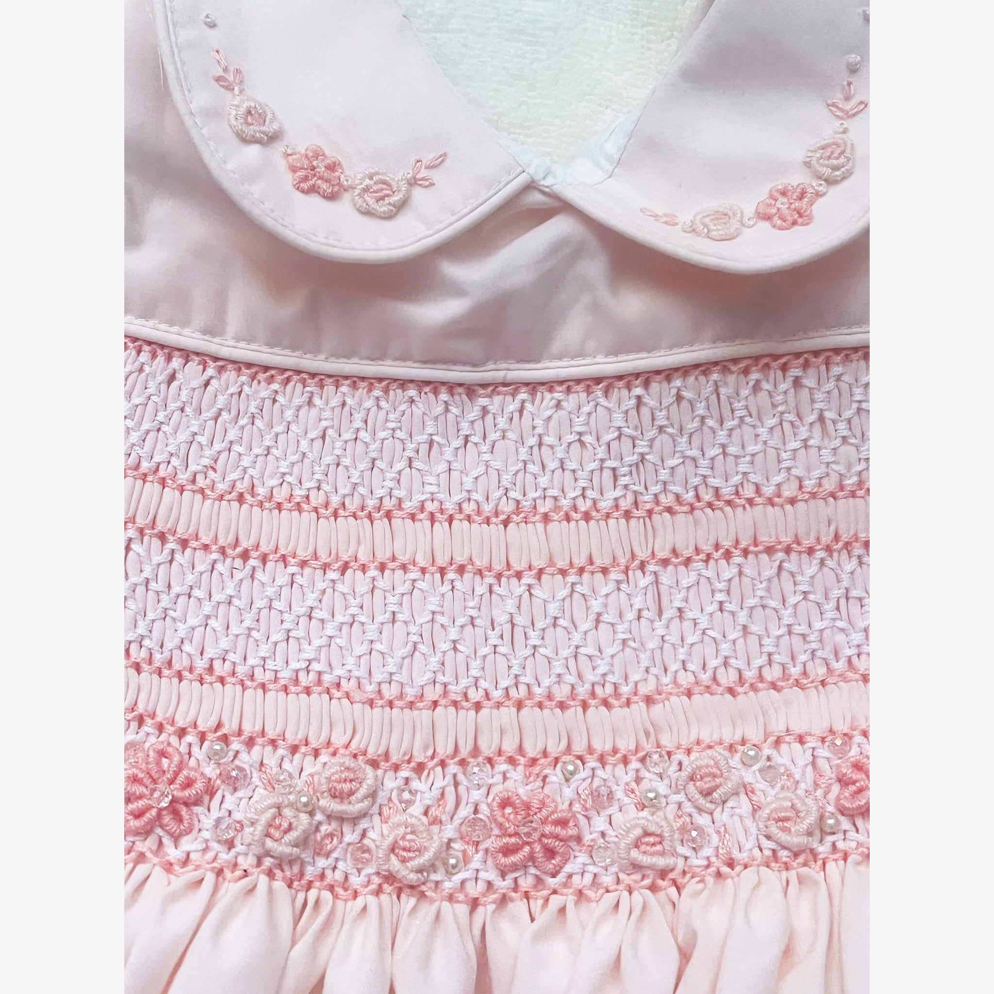 Blush Pink Hand Smocked Dress