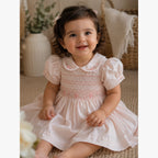 Blush Pink Hand Smocked Dress