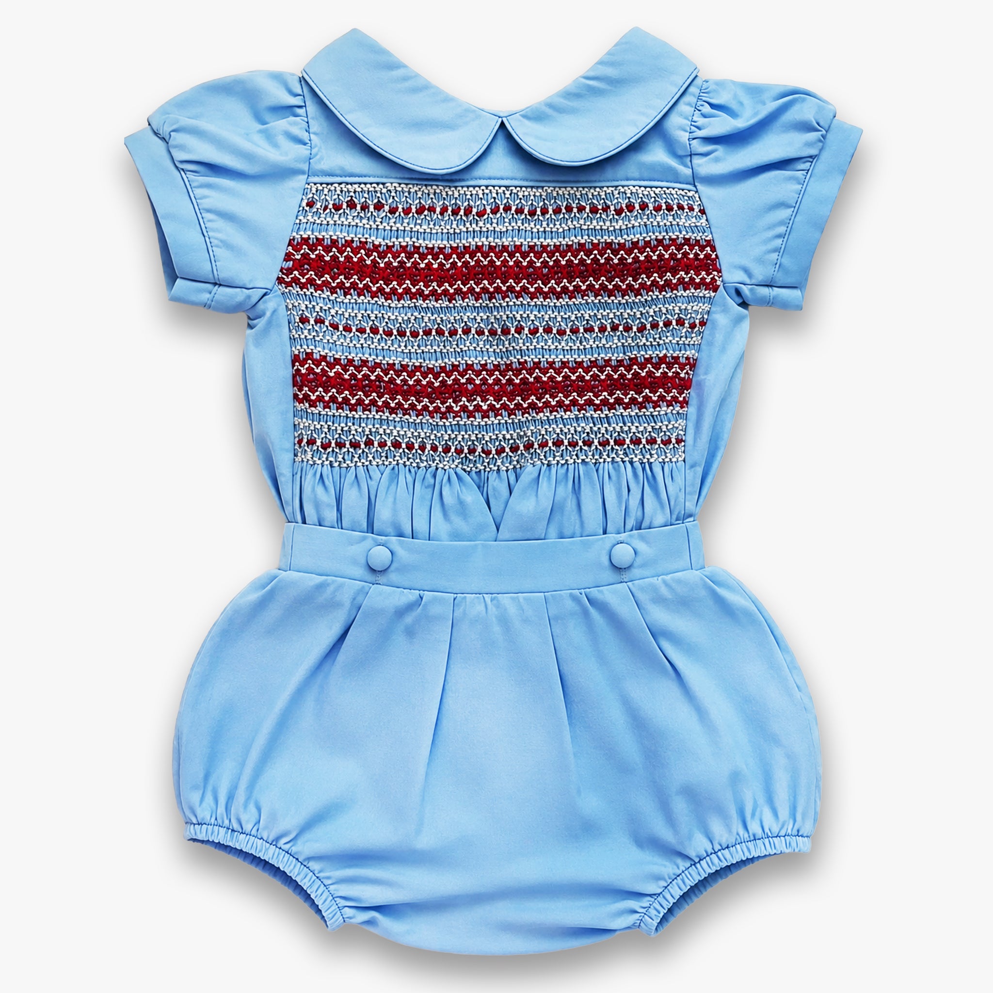 Skylar Smocked romper - Boys