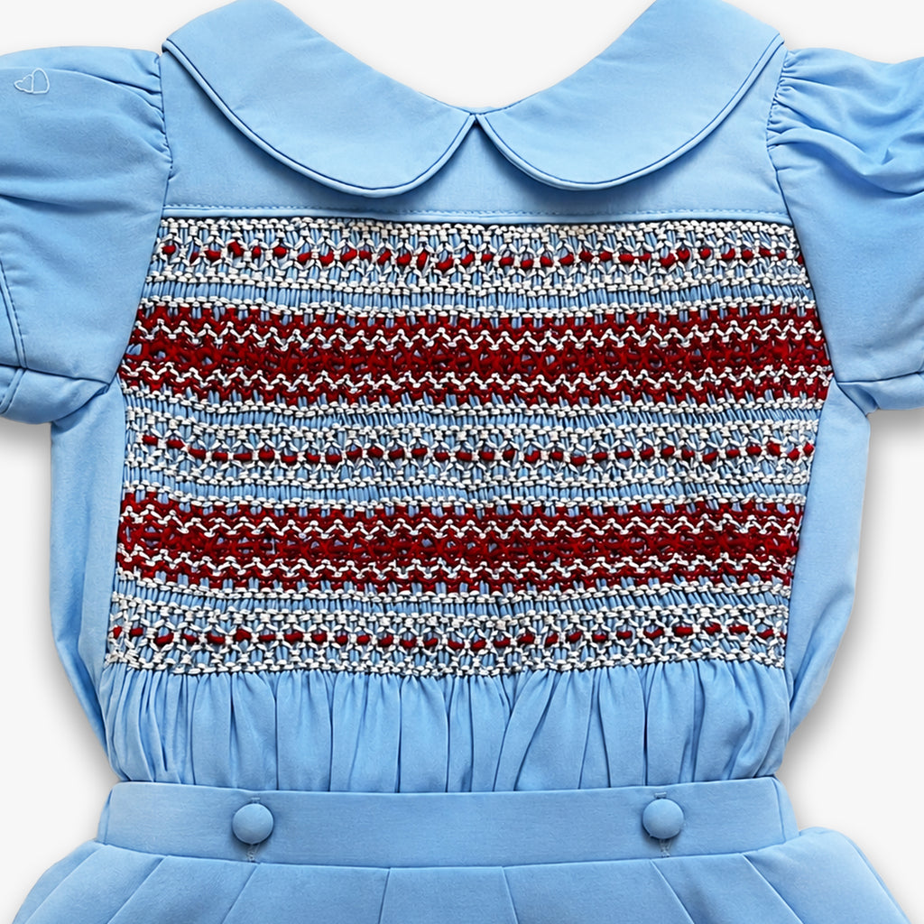 Skylar Smocked romper - Boys