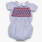 Powder Blue Crimson Smocked Set