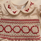 Champagne Rouge Smocked Dress