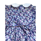 Blue Garden Smocked Dress