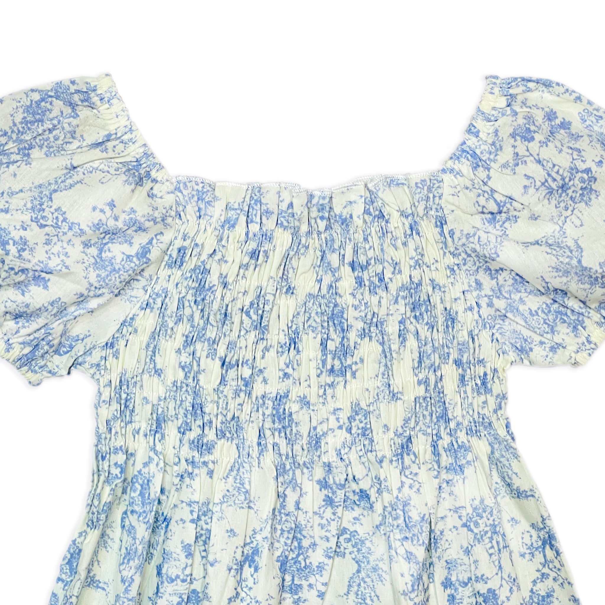 Blossom Bleu Smocked Dress