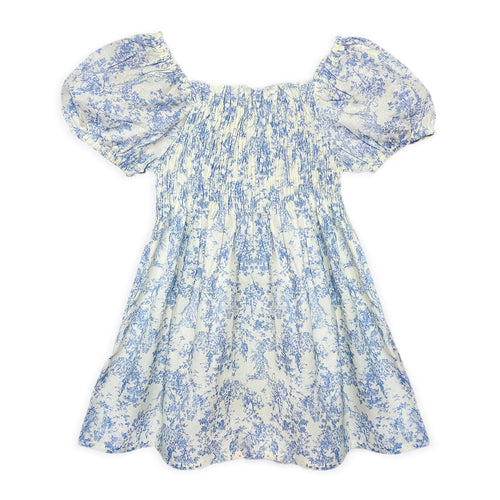 Blossom Bleu Smocked Dress