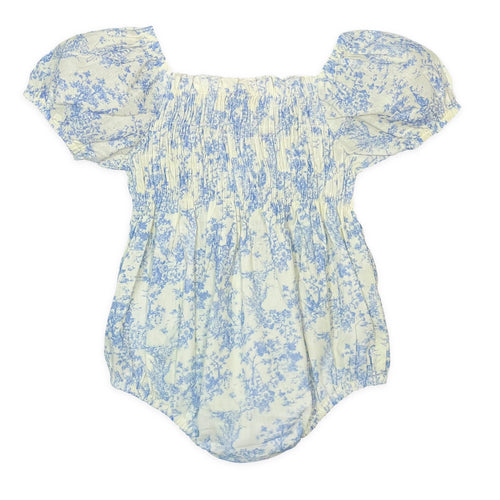 Blossom Bleu Smocked Bubble Romper