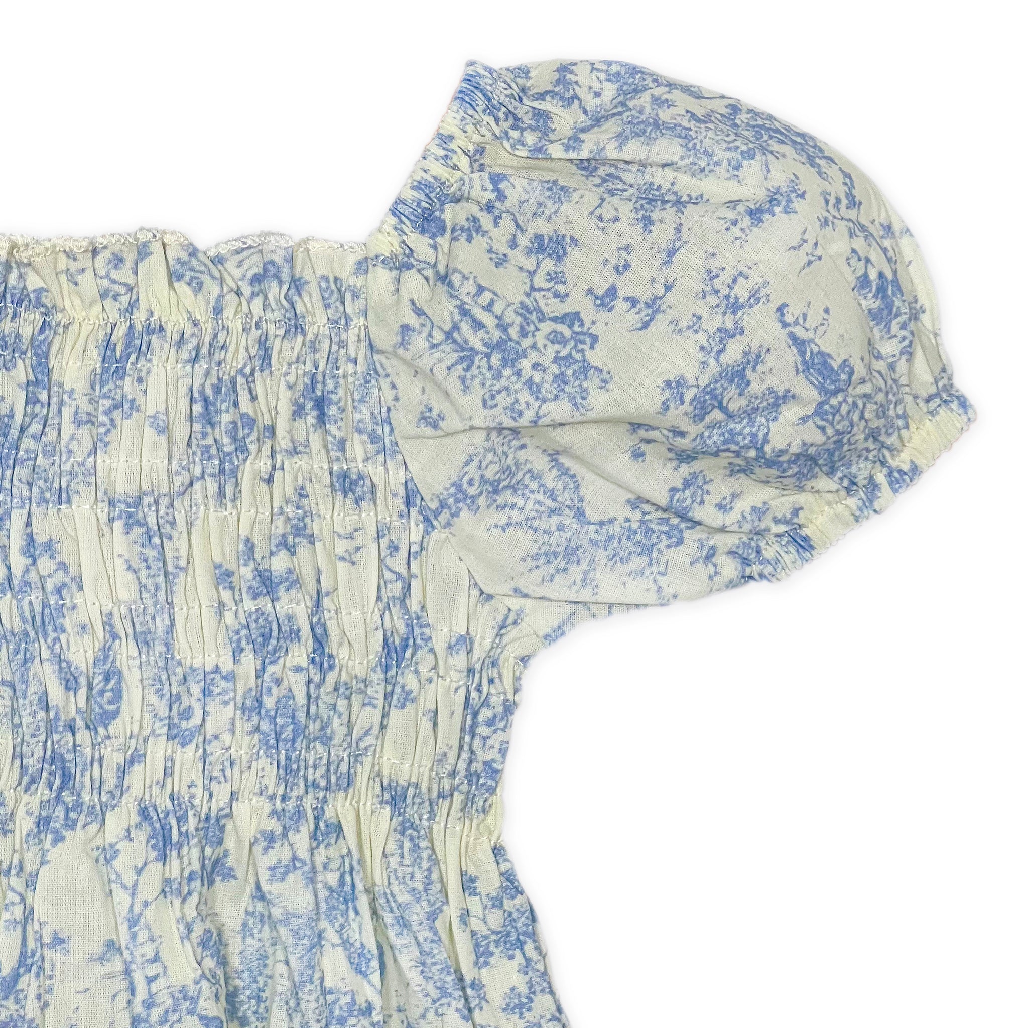 Blossom Bleu Smocked Bubble Romper