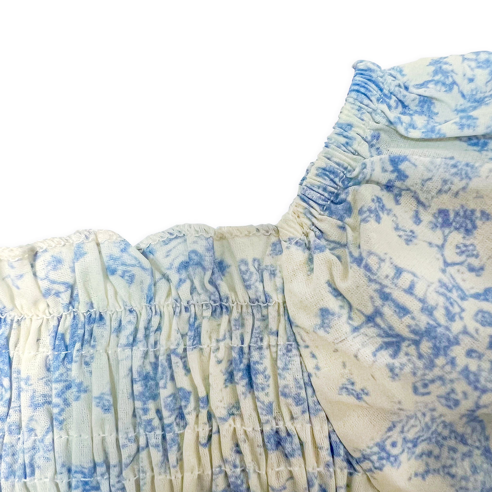Blossom Bleu Smocked Bubble Romper