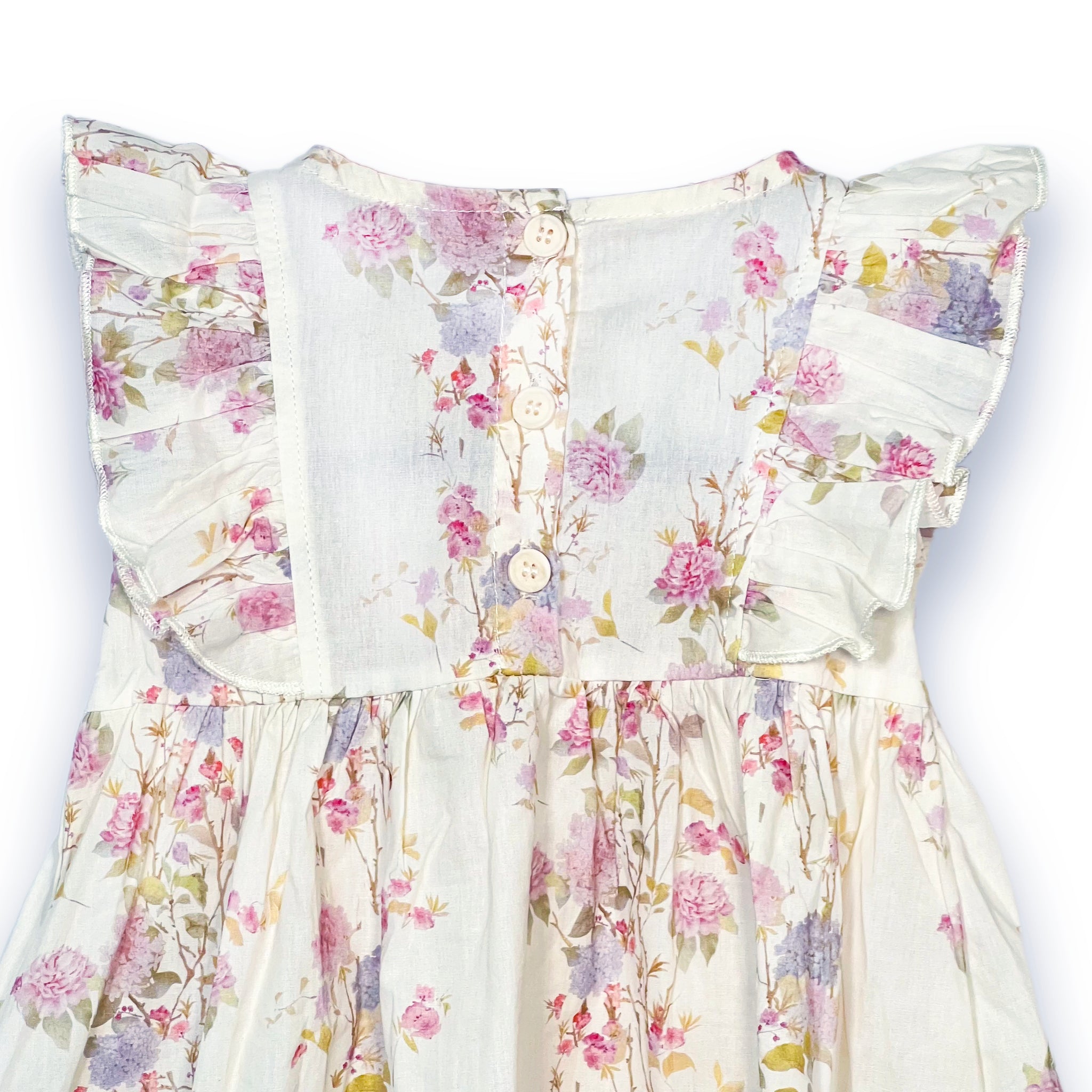 Lilac Flutter Smocked Dress