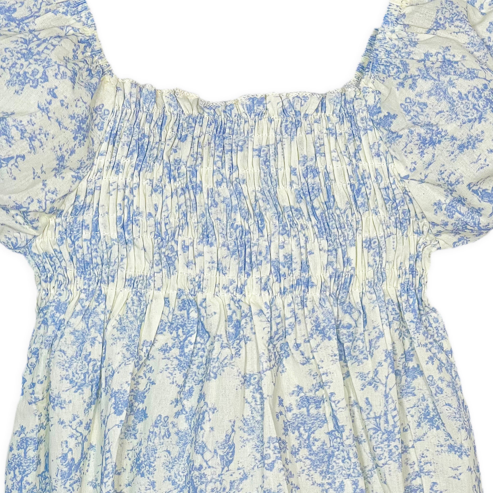 Blossom Bleu Smocked Bubble Romper