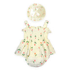 Tulip Garden Smocked Romper Set