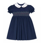 Midnight Navy Smocked Dress