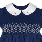 Midnight Navy Smocked Dress