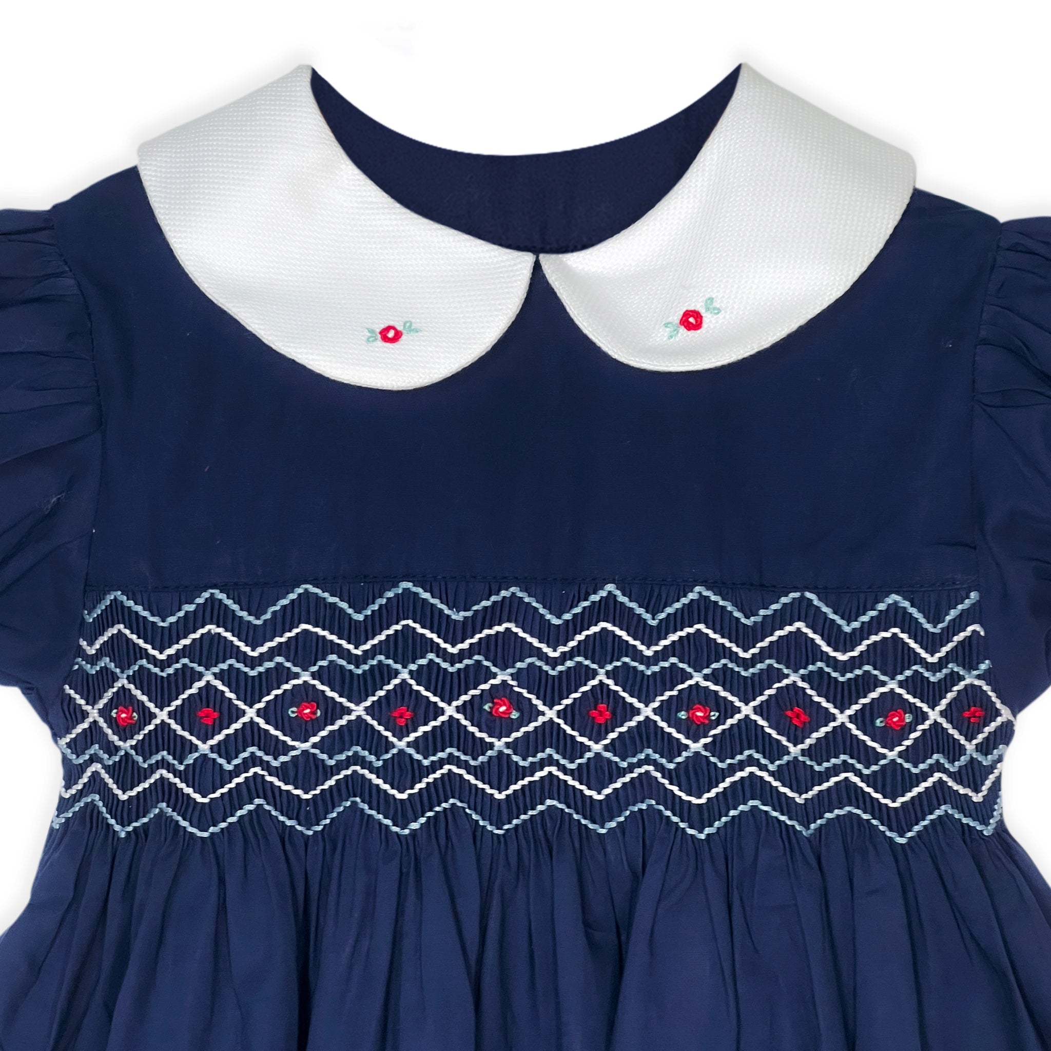 Midnight Navy Smocked Dress