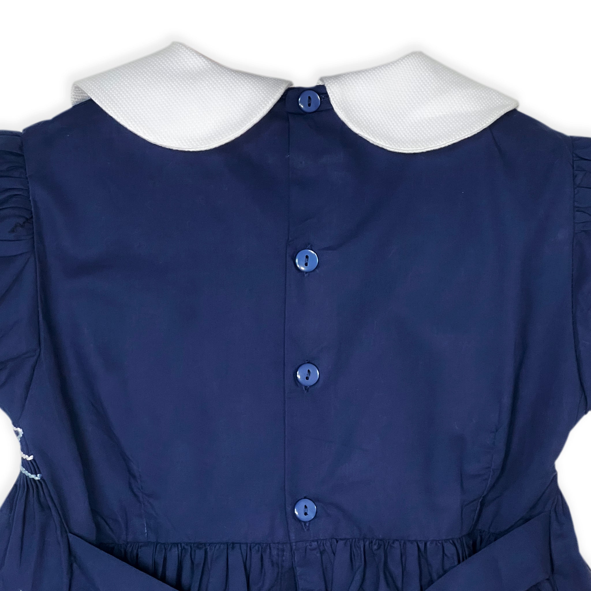 Midnight Navy Smocked Dress