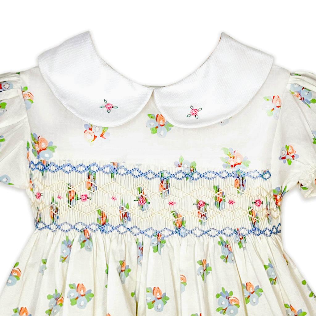 Ivy White Smocked Dress