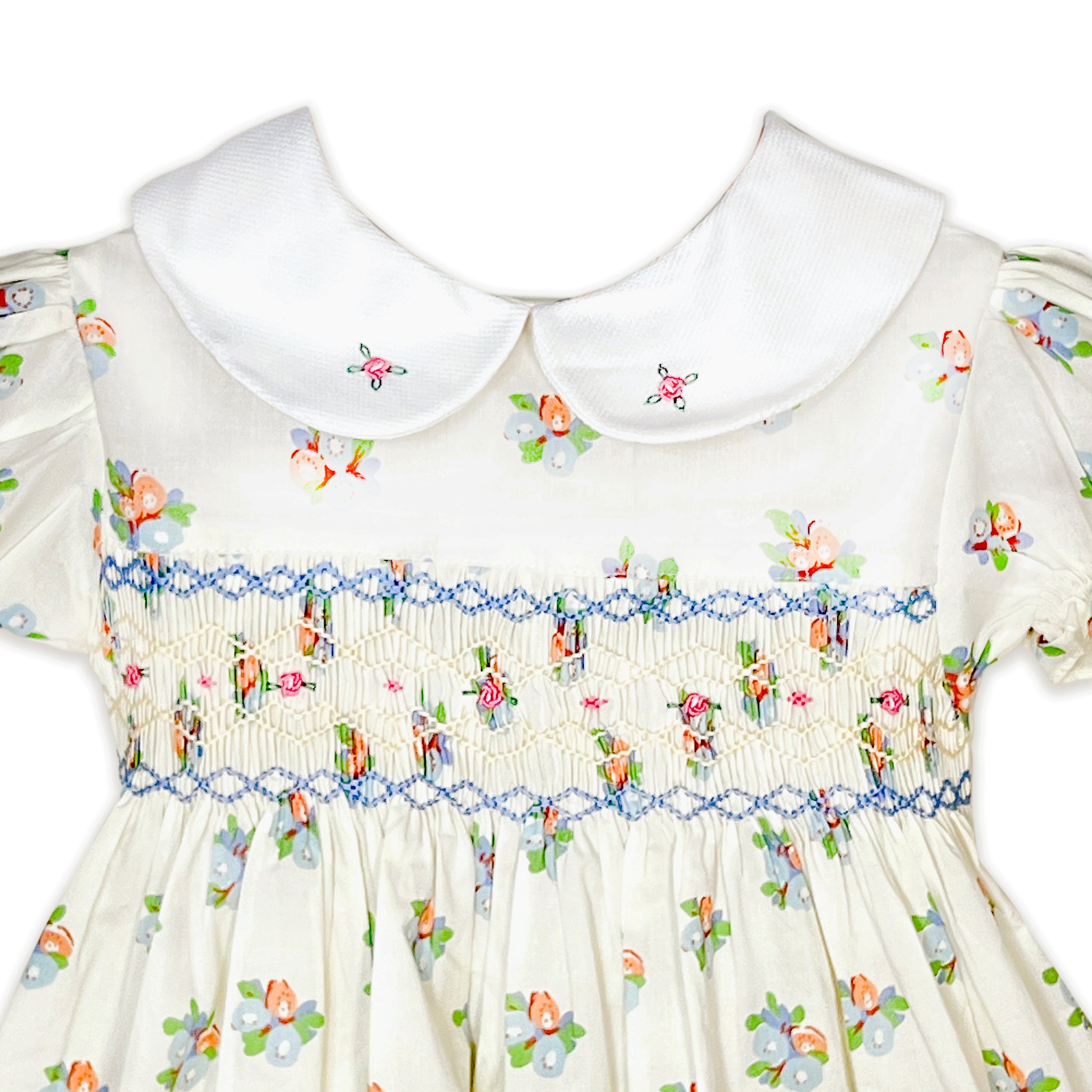 Ivy White Smocked Dress