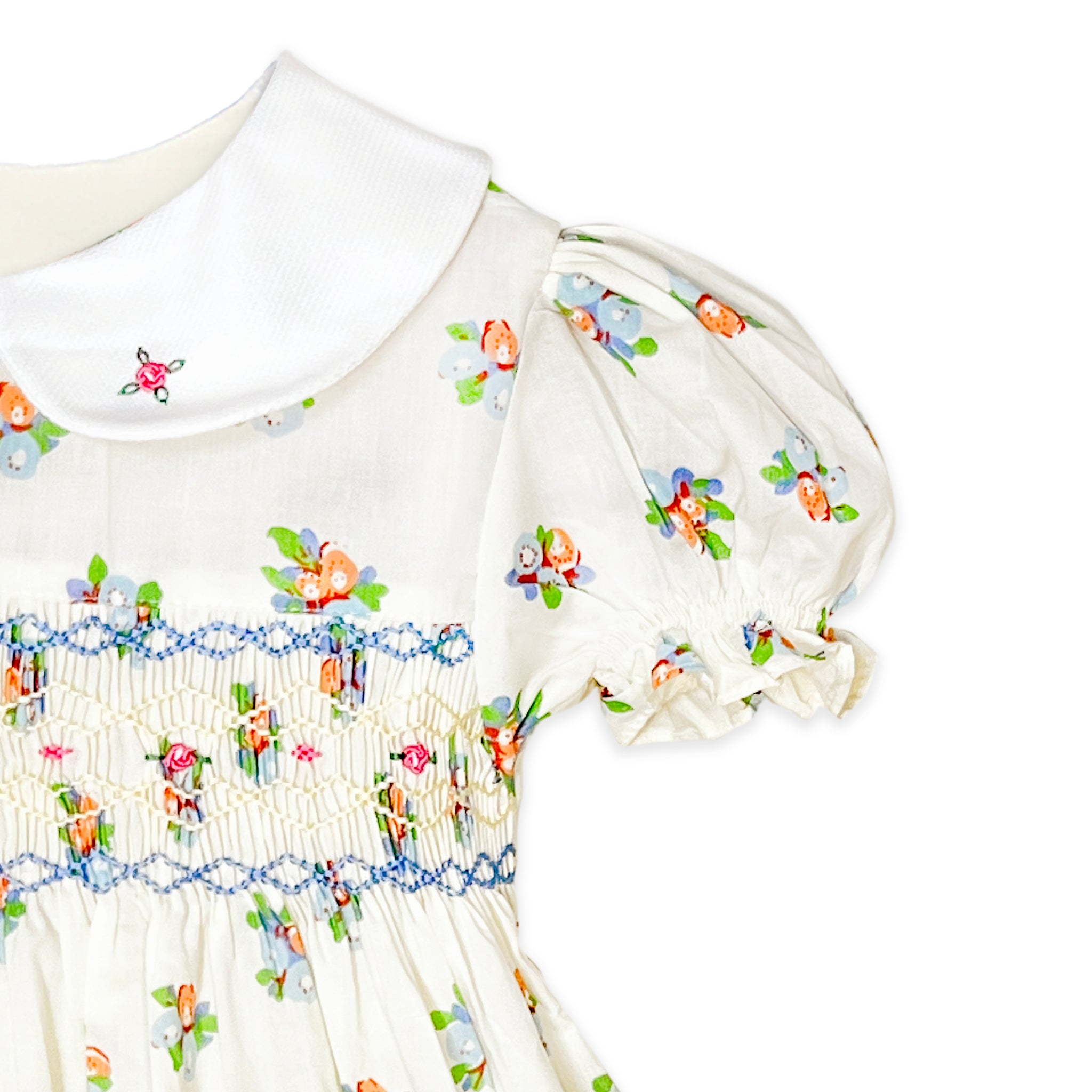 Ivy White Smocked Dress