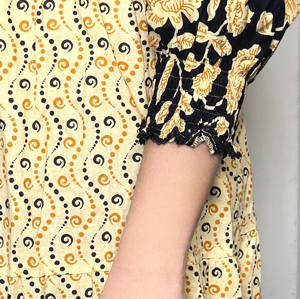 Marigold Smocked Midi Dress