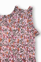 Petal Pleat Maxi Dress