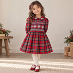 Regal Tartan Smocked Dress