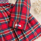 Regal Tartan Smocked Dress