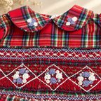 Regal Tartan Smocked Dress