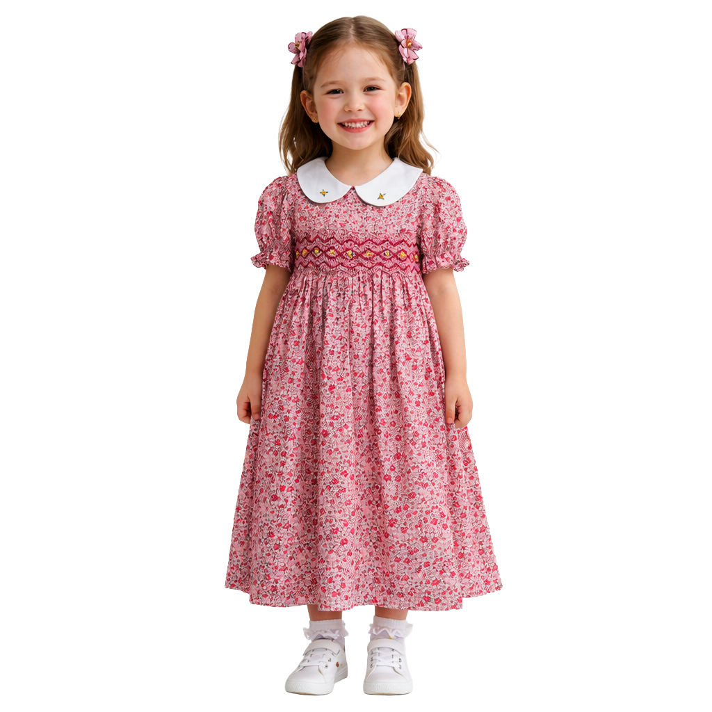Rosa Garten-Schmuckkleid