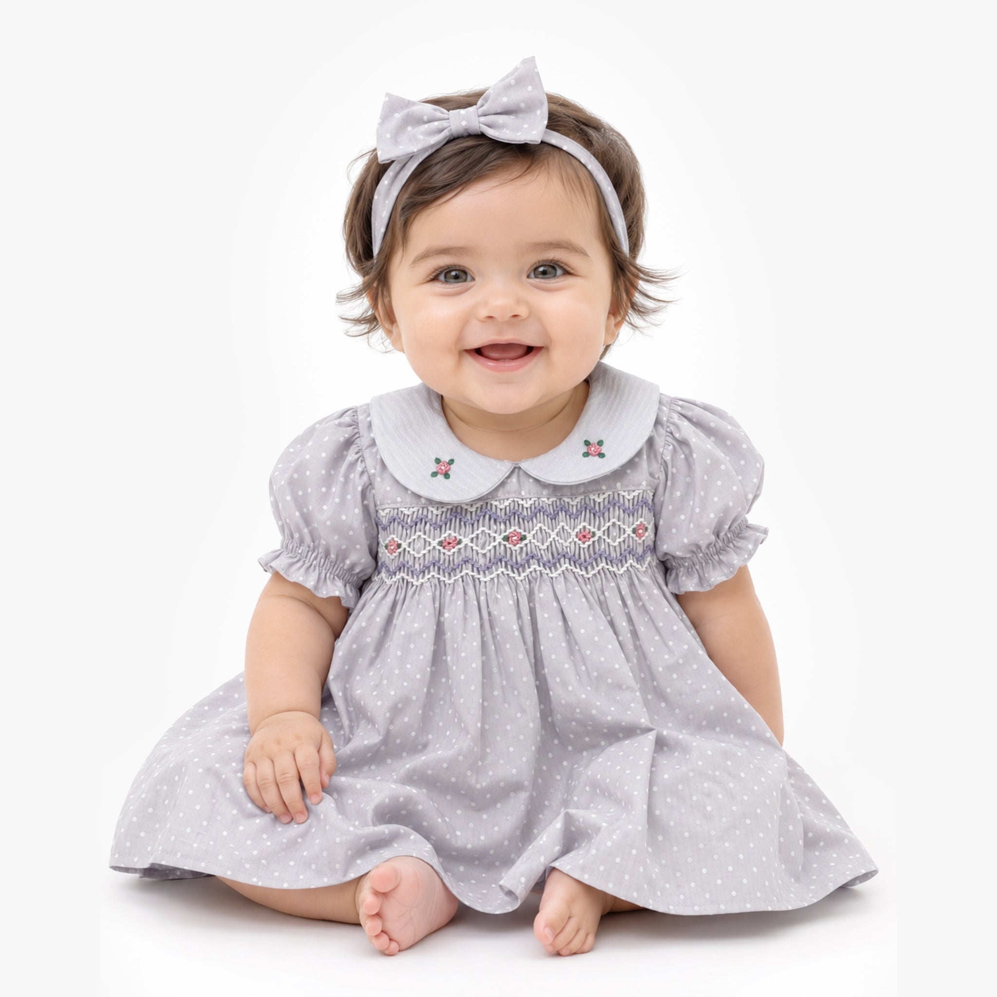 Violet Whisper Smocked Dress