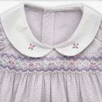 Violet Whisper Smocked Dress