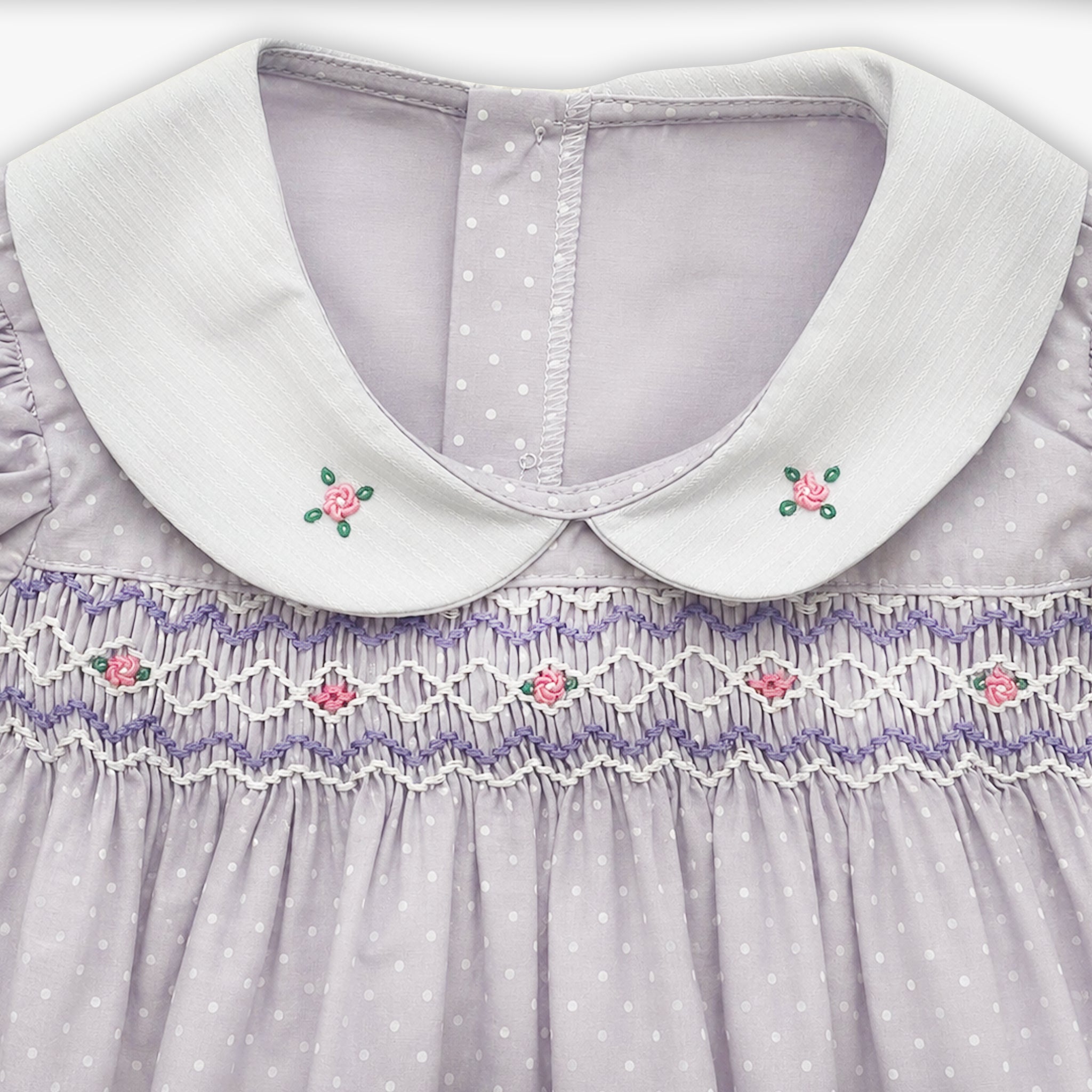Violet Whisper Smocked Dress