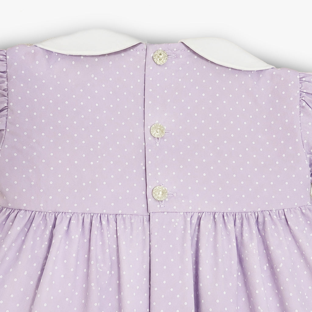 Violet Whisper Smocked Dress